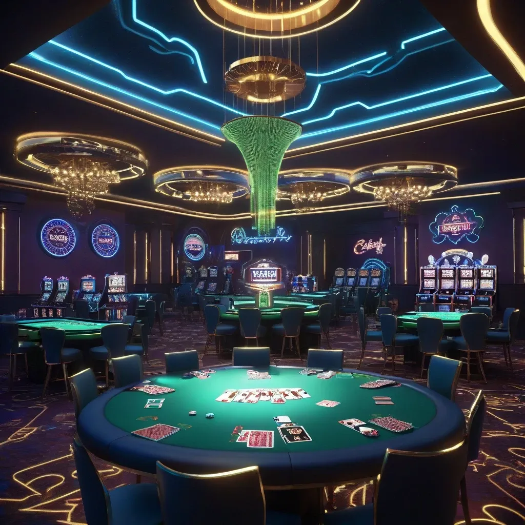 Futuristic Casino Interior